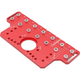 Resim 2in1 Kapı Kolu Raf Pimi Sondaj Kılavuzu Jig Ahşap Işleme Menteşe Delme Konumlandırıcı Menteşeli Dolap Kapı Deliği Yumruk Jig B (Yurt Dışından) 