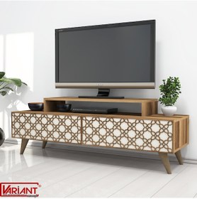 Resim Variant Variant City Tv Ünitesi Tv Sehpasi Ceviz - Metalikinci(Ekru) 