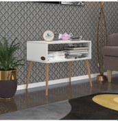 Resim Kenzlife Komodin Dumrul Byz 57 70 39 Ahşap Ayaklı Komidin Kitaplık 