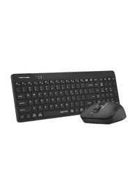 Resim A4tech Fg2300 Aır2 Kablosuz Q Trk Sessiz Siyah Klavye - Mouse Set-211033 