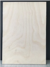 Resim Huş Marin Kontraplak 5 Adet 6 Mm-A4 Ebat (Yakma-Dağlama-Hobi) 