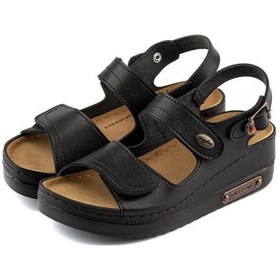 Resim Roy Jones 3014 Siyah Çırtlı Comfort Casual Anatomik Sandalet Siyah 