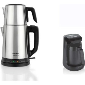 Resim Schafer Paslanmaz Çelik Çay Makinesi ve Schafer Kahve Makinesi 