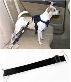 Resim Araç İçinde Köpek Bağlama Kemeri Siyah 