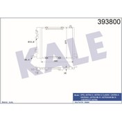 Resim KALE Klima Kondenseri Astra G-zafıra 98-02 1.7dtı-1.7cdtı-2.0dı-2.0dtı-2.2dtı Al/al 425×400×18klr-393800 