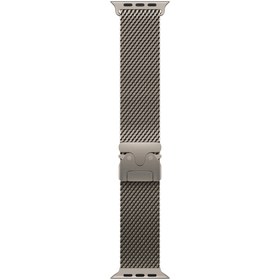 Resim Apple Watch 7 45mm Watch 44mm Redclick KRD-121 Metal İnce Slim Hasır Kordon 