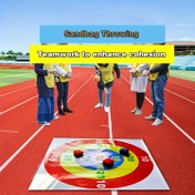 Resim Atış Tepsisi ve Kum Torbaları, Vinil Malzeme, Tatil Partisi Eğlencesi Sporları, Takım Aktiviteleri, Aile Toplantıları, Kum Torbası Atma 