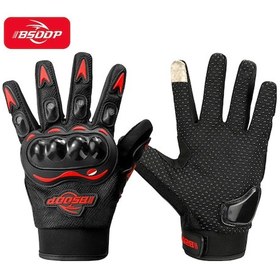 Resim Xiyyadms Bsddp Motosiklet Eldiveni - Dokunmatik Ekran Uyumlu, Kaymaz Avuç İçi Ve Darbeye Dayanıklı Konforlu Sürüş Eldiveni 