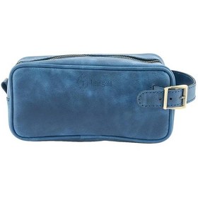 Resim Twingold İsme Özel Dopp Kit Kişisel Bakım Ve Seyahat Çantası - %100 Rainbow Deri - Ac14004 - Saks Mavisi Saks Mavisi 