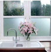 Resim X1Mt Yapışkanlı Cam Kumlama Folyosu Buzlu Cam Folyosu Filmi 1Mt X 