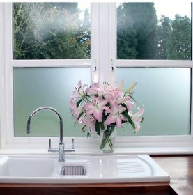 Resim X1Mt Yapışkanlı Cam Kumlama Folyosu Buzlu Cam Folyosu Filmi 1Mt X 