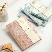 Resim 1 Adet Şık Çiçek Kabartmalı Zambak Defteri - A5 Pembe Naylon Defter Altın Vurgularla, Öğrenciler & Günlük Kullanım İçin İdeal, Çanta İçin Küçük Not Defteri 
