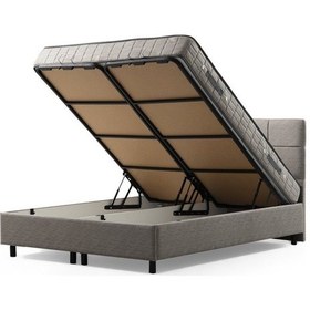 Resim 90x190 Vitalia Baza Başlık Seti - Açık Gri 