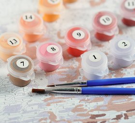 Resim Sayılarla Boyama Seti - Mandala 4 - 45x45 