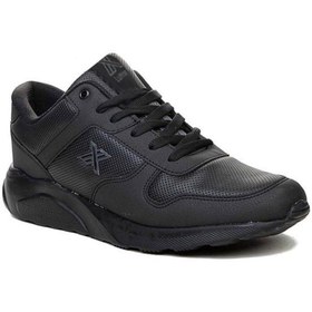 Resim LUTTOON 4039-24 Deri Anatomik Hafıza Taban Erkek Sneaker Siyah Füme 