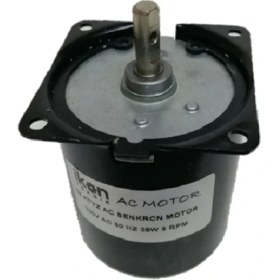 Resim İkon Teknik İKON TEKNİK AC SENKRON MOTOR 68 KTYZ 28 Watt 5 RPM 220 Volt VİYOL MOTORU 