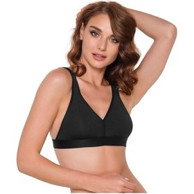 Resim Omuz Destekli Sporcu Sütyeni Siyah 