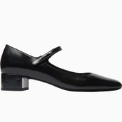 Resim By Far Ginny 35 Mary Jane Pumps, Parlak Nappa Deri, Ayarlanabilir Bant ve 35mm Topuk 