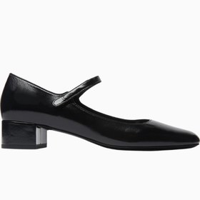 Resim By Far Ginny 35 Mary Jane Pumps, Parlak Nappa Deri, Ayarlanabilir Bant ve 35mm Topuk 