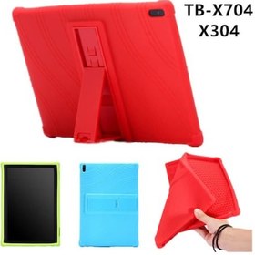 Resim Lenovo Tab 4 10 (Tb-X304,X704 Standli Silikon Kilif 284055864 - Renk / Kirmizi 