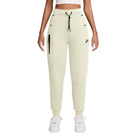 Resim Nike Sportswear Tech Fleece Mid-Rise Kadın Bej Günlük Stil Eşofman Altı HV6779-133 