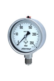 Resim Aterma C300G / Komple Paslanmaz Kapsül Diyaframlı Manometreler (Kuru-Gliserinli) 