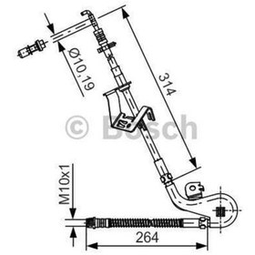 Resim BOSCH 1987481427 Fren Hortumu Sol Ön 