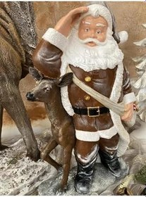 Resim wowocraft Noel Baba ve Geyik Standart 32 x 23 
