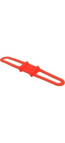 Resim Bisiklet Silikon Far Tutucu (Kırmızı) 