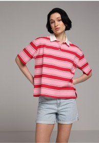 Resim Colin's Mom Fit Yüksel Bel Düz Kadın Bleach İndigo Denim Jean Şort 