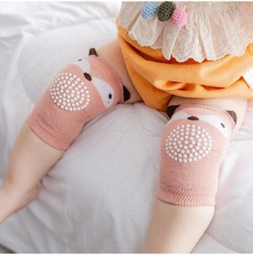 Resim Sarı Bebek Diz Pedleri Bebekler Anti-düşme Diz Koruyucuları Kaymaz Dirsek Pedleri Nefes Sıcak Diz Pedleri 