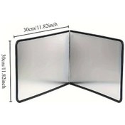 Resim Chuangyinshop 11.81x11.81 Inç Paslanmaz Çelik Ocağ Koruyucu Isıya Dayanıklı, Kolay Temizlenir 