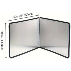 Resim Chuangyinshop 11.81x11.81 Inç Paslanmaz Çelik Ocağ Koruyucu Isıya Dayanıklı, Kolay Temizlenir 