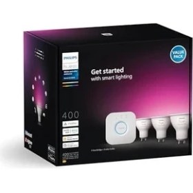 Resim NY Home 4.2W GU10 Renkli Spot Akıllı Ampul 3'lü Başlangıç Seti 