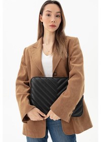 Resim Necati Çanta Macbook Air Pro 13.3" & 14" Inç Laptop Kılıfı Bej Siyah-709 Siyah 