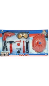 Resim MCM Group Meslek Setleri - Baretli Tamir Seti 11 Parça - Kırmızı (Lisinya) 