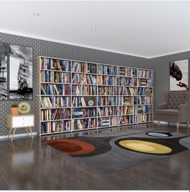 Resim Kenzlife Kitaplık Süper Ga Crd 180 400 19 6 Katlı 5 Bölme Çift Bölme Opsiyonlu Ofis Mutfak Banyo Dolabı Arkalıksız 