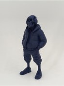 Resim shop Urban Tarz Kulaklıklı İskelet Figür (3D Baskı) 