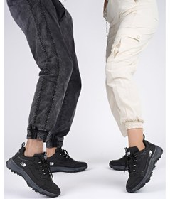 Resim Muggo Kuzey Unisex Garantili Trekking Outdoor Sneaker Ayakkabı Sıyah - Sıyah Siyah 