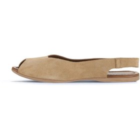 Resim Bueno Shoes Taba Açık Alf Süet Kadın Düz Sandalet 01wa5804 