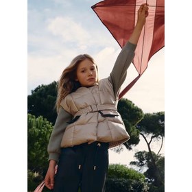 Resim Abel & Lula Kışlık Kız Anorak Yelek Bej - Bej / 4 Yaş 