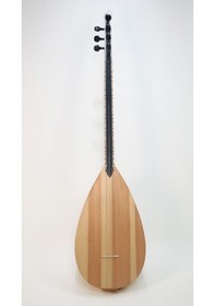 Resim Telli Çalgı Yapım Kısa Sap Yaprak Kelebek 40 Tekne Profesyonel Bağlama 