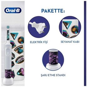 Resim Oral-B Lightyear D100 Çocuk Şarjlı/Elektrikli Diş Fırçası + Seyahat Kabı Özel Seri 