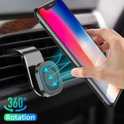 Resim 1 adet Alüminyum Alaşımlı Manyetik Araba Telefon Tutucu - Güçlü Yapışkanlı 360° Dönebilen Gösterge Paneli Montajı, iPhone & Tüm Akıllı Telefonlar için 