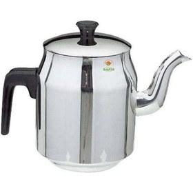 Resim Safir Paslanmaz Çelik Kahveci Demlik 2 Litre Hacimli 3 Numara Beyaz 