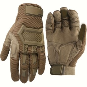 Resim Unisex Tam Parmak Dokunmatik Eldivenler, Çok Amaçlı Sıcak ve Nefes Alabilir Fitness Eldivenleri 