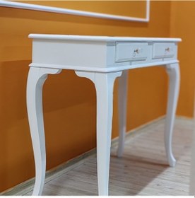 Resim Evim Hizmet 120 Cm Çekmeceli Beyaz Dresuar Makyaj Masası Beyaz 