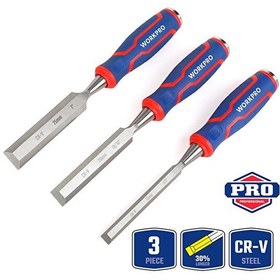 Resim Workpro WP201301 12-20-25 MM Üçlü Profesyonel İskarpela Seti 
