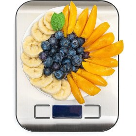 Resim Mezigarc 5 kg Mutfak Terazisi LCD Ekranlı Lüx Tartı Dijital Ekran Pratik Kullanışlı Kolay Kullanım Mutfak Tartısı 
