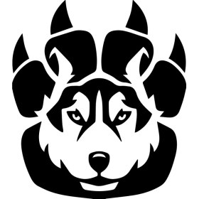 Resim Wild Kurt Sticker 17X17 cm Siyah 